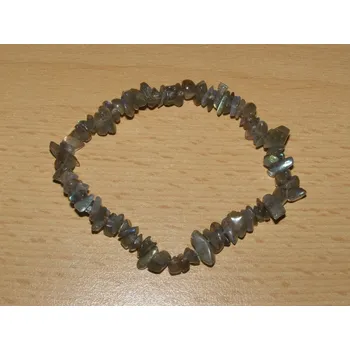 Drahý kámen Labradorit - Náramek - tromlované kameny - knt38
