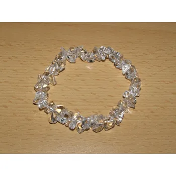 Drahý kámen Křišťál extra - Náramek - tromlované kameny - knt22