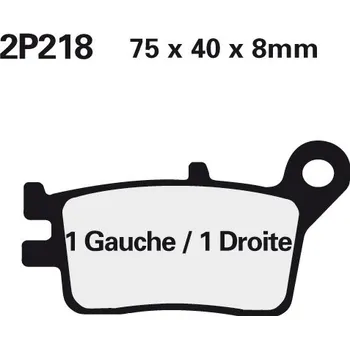 Brzdová destička NISSIN brzdové destičky 218NS