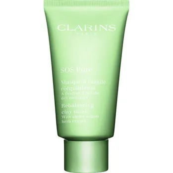 Pleťová maska Clarins SOS Pure Vyrovnávací jílová maska 75 ml