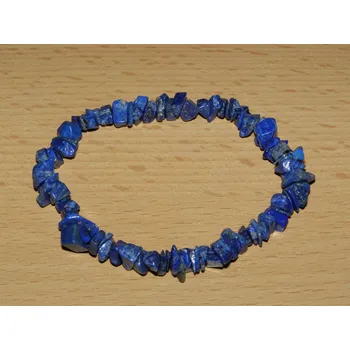 Drahý kámen Lapis lazuli - Náramek - tromlované kameny - knt19