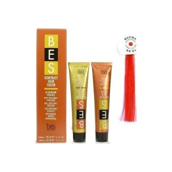 Barva na vlasy Bes Beauty & Science Kontrast Hair Color Magma 10-66 2 x 30 ml