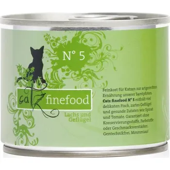 Krmivo pro kočku Pets Nature konzerva CF No. 5 s lososem a drůbežím masem 200 g 