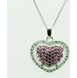 Zlatnictví U Kostela Stříbrný přívěsek srdíčko 34828 182588946