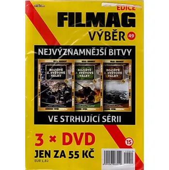 DVD film Bojiště 2. světové války 7.-9. díl DVD