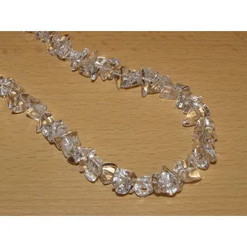 Drahý kámen Křišťál extra - Náhrdelník - tromlované kameny - kntr44