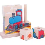 Bigjigs Toys Nasazovací kostky dopravní…