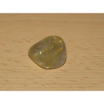 Drahý kámen Rutil v křišťálu (Sagenit) - Tromlovaný kámen - kt63