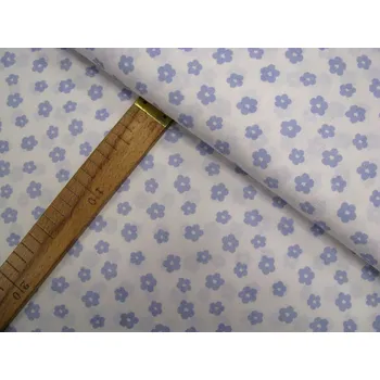 Květy - 2 barvy - ŠÍŘE 150CM Látky: 2. Modrá