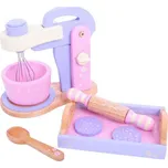 Bigjigs Toys Dřevěný růžový mixér s…