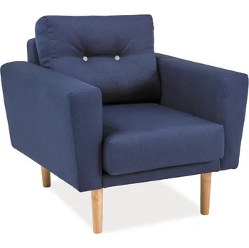 Křeslo MAMBA křeslo CAMERON, modrá/buk