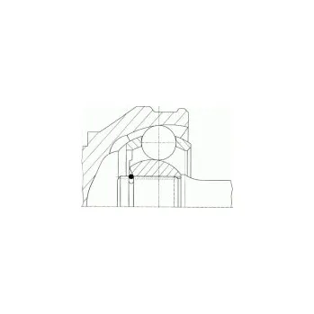 Poloosa kola Sada kloubů, hnací hřídel LÖBRO 302632 - MITSUBISHI