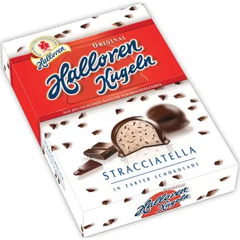 HALLOREN ČOKOLÁDOVÉ KULIČKY STRACCIATELLA 125g NĚMECKO!