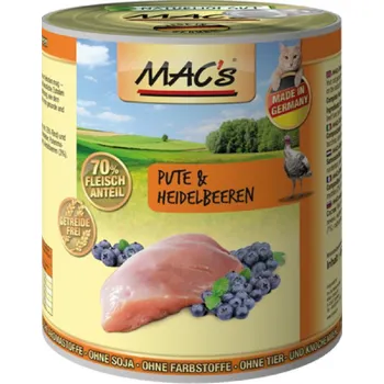 Mac's Cat konzerva krůta/borůvka, 400 g