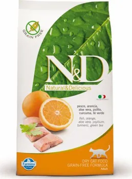 Krmivo pro kočku N&D Cat Adult Grain Free Fish/Orange