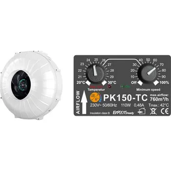 Domácí ventilátor PRIMAKLIMA Ventilátor PRIMA KLIMA CTRL 150 - 760m3/h - Ø150mm - regulátor + termostat
