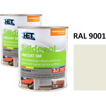 univerzální barva Soldecol UNICOAT SM 0,75 L RAL 9001