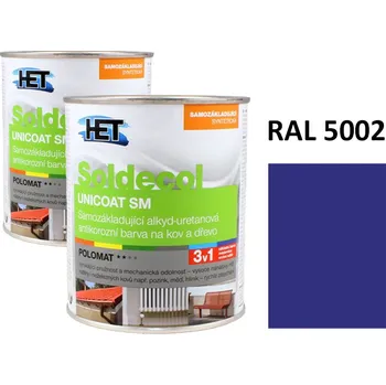 univerzální barva Soldecol UNICOAT SM 0,75 L RAL 5002