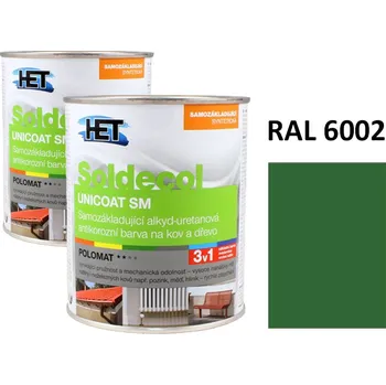 univerzální barva Soldecol UNICOAT SM 0,75 L RAL 6002