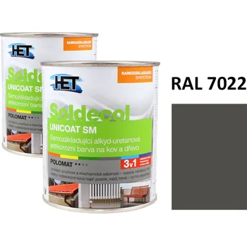 univerzální barva Soldecol UNICOAT SM 0,75 L RAL 7022
