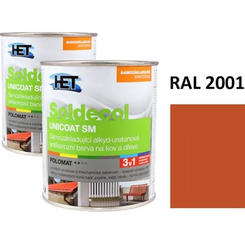 univerzální barva Soldecol UNICOAT SM 0,75 L RAL 2001
