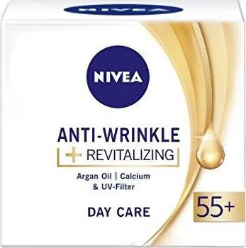 Pleťový krém Nivea Day Care Anti-Wrinkle Revitalizing 55+ denní krém 50 ml