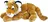 Rappa Eco-Friendly plyšová hračka 40 cm, tygr ležící hnědý