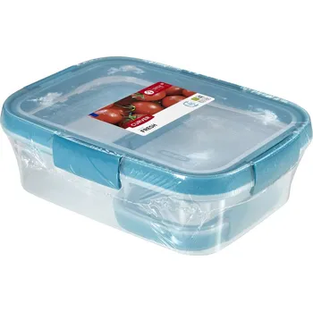 Dóza na potraviny Curver Smart Fresh 2 x 0,2 l + 1 l transparentní/modrý