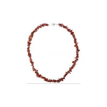 Náhrdelník Červený jaspis - náhrdelník z kamínků 45 cm