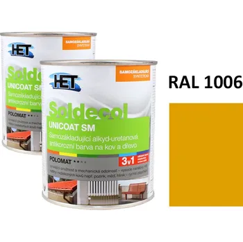 univerzální barva Soldecol UNICOAT SM 0,75 L RAL 1006