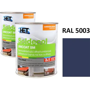 univerzální barva Soldecol UNICOAT SM 0,75 L RAL 5003