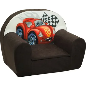 Dětsný nábytek Dětské křesílko Cars - Tmavě hnědá