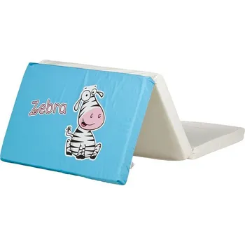 Matrace Caretero Zebra skládací matrace do postýlky šedá