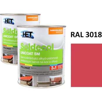 univerzální barva Soldecol UNICOAT SM 0,75 L RAL 3018