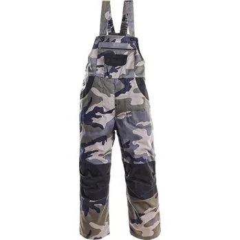 montérky CXS Pinocchio dětské kalhoty s laclem maskáčové