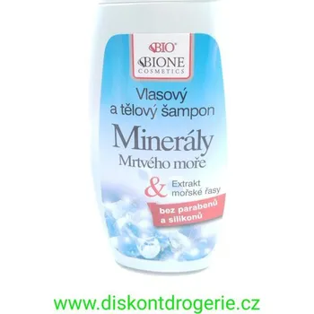 Vlasová kosmetika Bione Cosmetics šampon s minerály z Mrtvého moře 260 ml