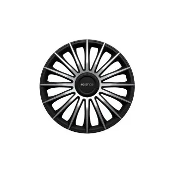 Poklice na kolo Poklice na kola Sparco 16" model Torino (barva černá/stříbrná) - 4 kusy SLEVA 13%