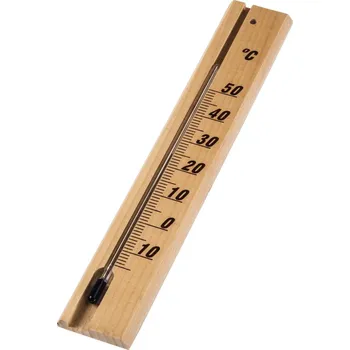 Domácí teploměr Hama analogový teploměr vnitřní dřevěný 20 cm