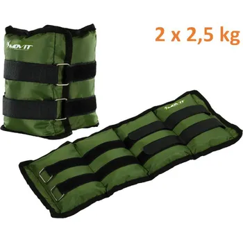 Movit zátěžové manžety zelené 2 x 2,5 kg