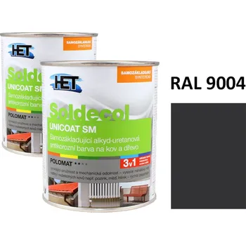 univerzální barva Soldecol UNICOAT SM 0,75 L RAL 9004