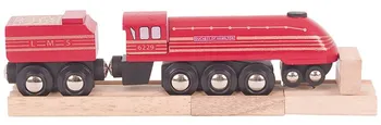 Bigjigs Toys Rail Replika lokomotivy Duchess of Hamilton + 3 koleje