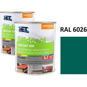 univerzální barva Soldecol UNICOAT SM 0,75 L RAL 6026