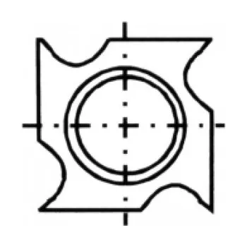 Fréza IGM N021 Žiletka tvrdokovová - 18x18x3,70 Dřevo+ N021-37035
