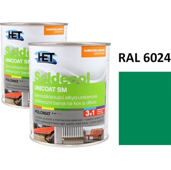 univerzální barva Soldecol UNICOAT SM 0,75 L RAL 6024