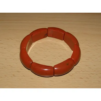 Drahý kámen Jaspis červený - Náramek - obdélníky - kno31