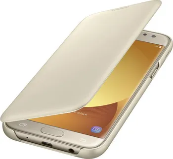 Pouzdro na mobilní telefon Samsung Wallet Cover pro J5 2017 zlaté