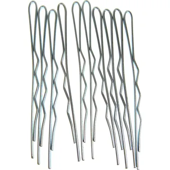 Duko Vlasové spony stříbrné 7 cm 10 kusů 527N