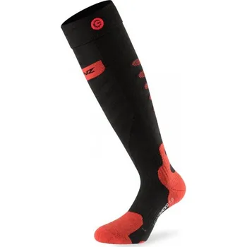 Oblečení a móda Lenz Heat Sock 5.0 Toe Cap 10 black/white/red vyhřívané lyžařské ponožky 42-44
