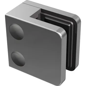 Zábradlí Nerezové zábradlí-držák výplne skla 40x40, model21, lesk