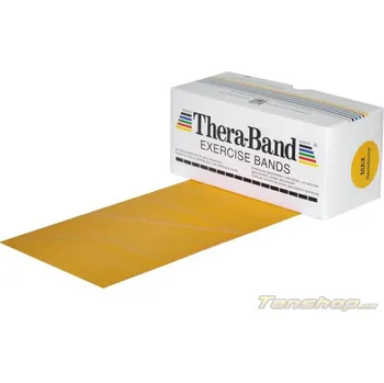 Posilovací guma Thera-band 5.5 m, max. silná, zlatá THERABAND